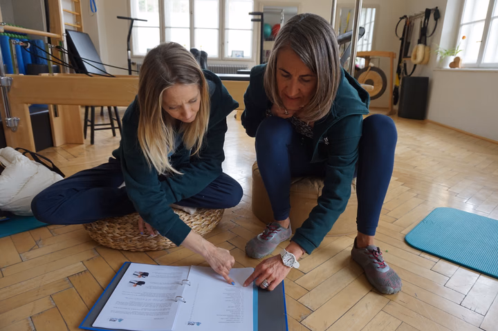 Anna Müller, Maria Felsner Pilatesausbildung Telfs